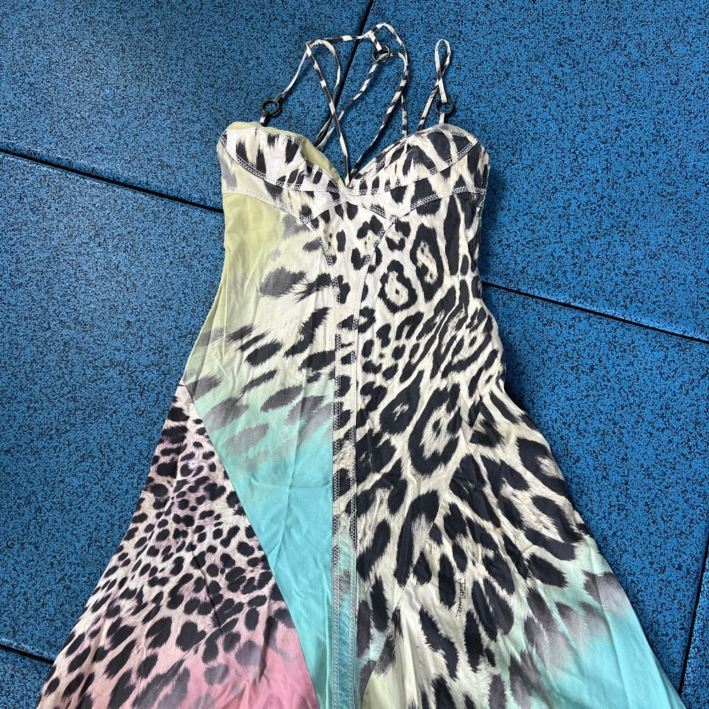 Just cavalli vintage dress with back bustle (size 6)